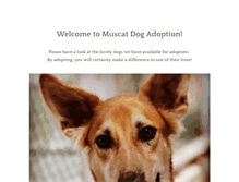 Tablet Screenshot of muscatdogadoption.com